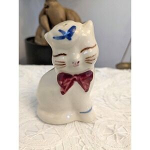 Vintage cat Salt Shaker – Retro Ceramic Salt Pepper Figurine– Replacement shaker